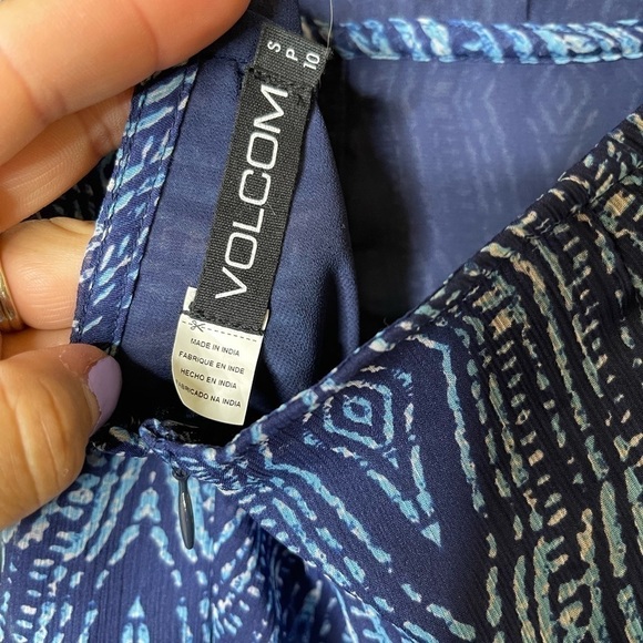 Volcom Midnight Blue Hijack Love Ruffle Jumpsuit - Picture 10 of 11